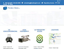 Tablet Screenshot of huntergeist.com